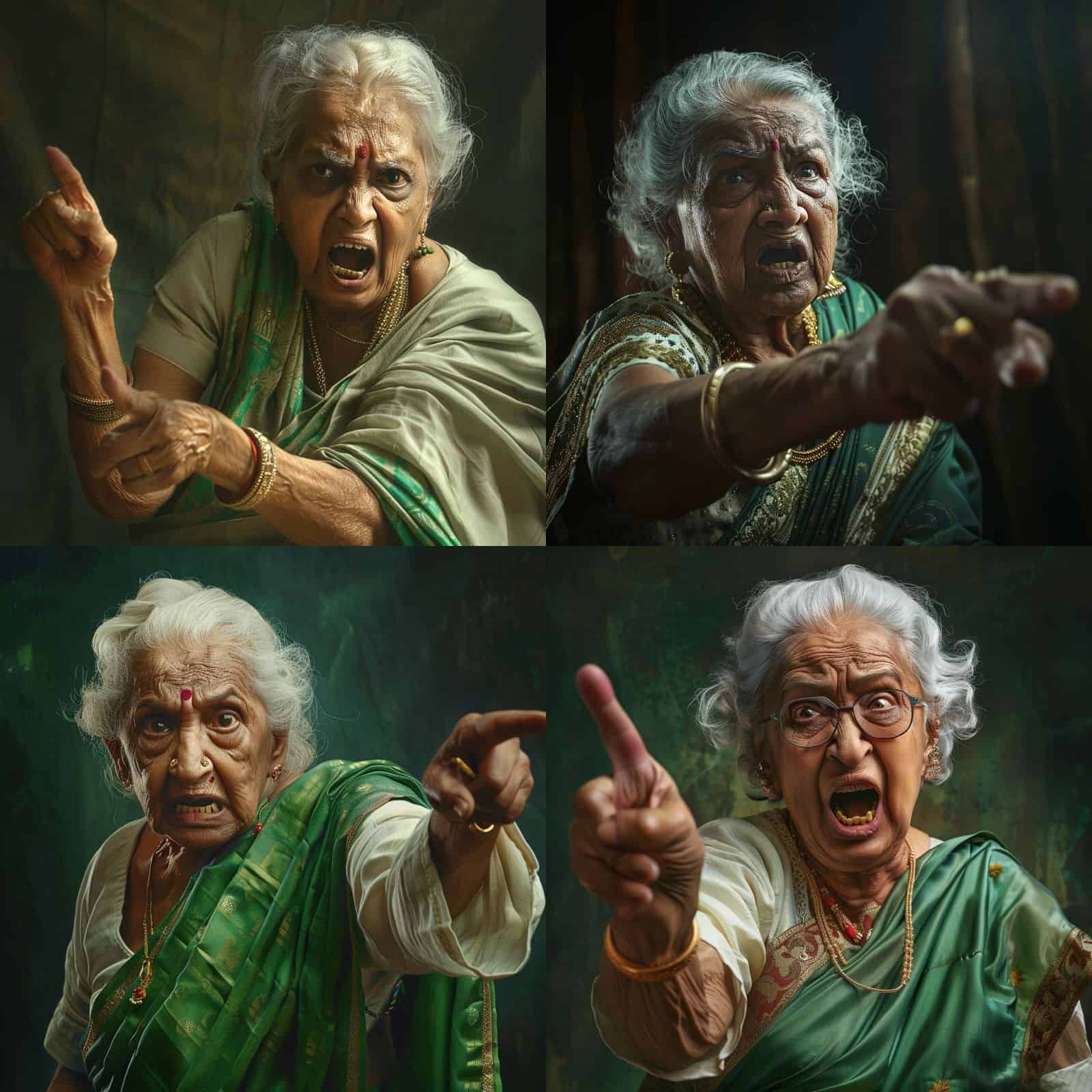 Old lady AI image